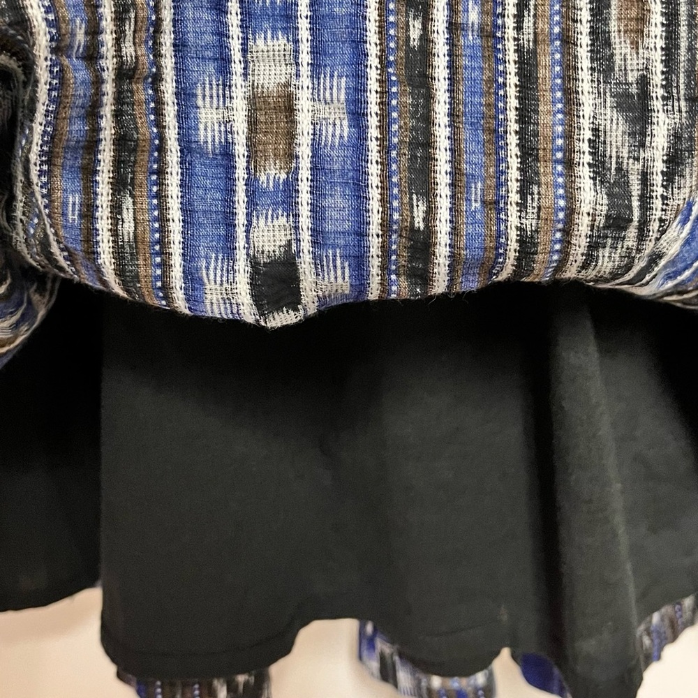 Topshop Women’s Southwest Aztec Textured Dress Size 6 Pockets Cris Cross Back - Picture 13 of 14